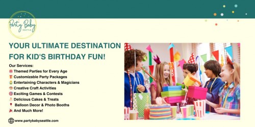 The Best Place in the Emerald City for Kids' Birthday Parties is Party Baby Seattle! Welcome! Are you trying to find a fantastic place in Seattle to celebrate your child's birthday? Party Baby Seattle can make your child's special day truly amazing, so stop searching! For more information, you can visit our website https://www.partybabyseattle.com/packages.