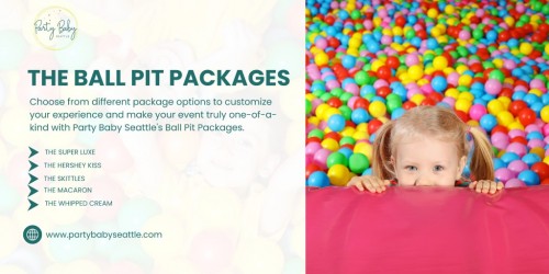 Party Baby Seattle offers exciting and vibrant Ball Pit Packages to elevate the fun factor at your events. Immerse yourself in a sea of colorful balls with packages that cater to various preferences and group sizes. Whether you're hosting a birthday party, corporate event, or any celebration, these ball pit packages add a playful and memorable touch. For more information, you can visit our website https://www.partybabyseattle.com/ball-pit-add-on